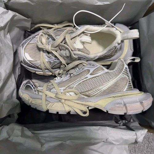 巴黎3XL老爹鞋2025夏男女情侣百搭复古做旧机能风厚底增高休闲鞋