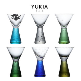 老厂货 中古玻璃高台小杯子清酒杯泡泡杯vintage 压箱底库存1950s