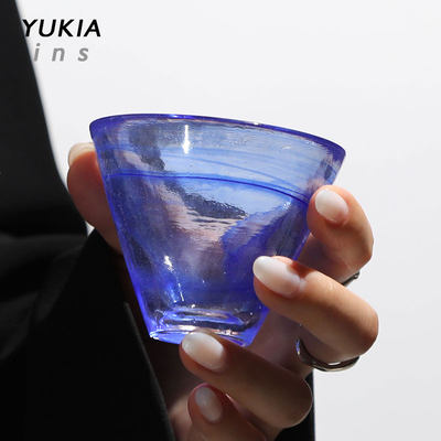 中古日式清酒杯vintage玻璃小杯