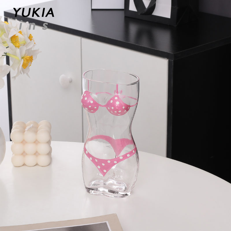 中古手绘酒杯水晶玻璃杯啤酒杯