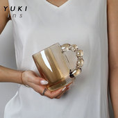 TWIST网红玻璃杯 简约水杯高级感 中古杯牛奶杯咖啡杯啤酒杯ins风