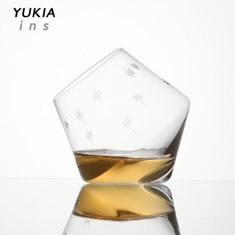 大星不倒翁威士忌杯韩式中古杯子