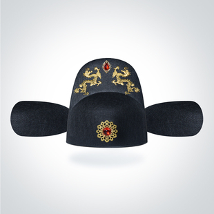 明制乌纱帽翼善冠古装皇帝状元帽汉服官帽可调节婚礼龙帽新郎官帽