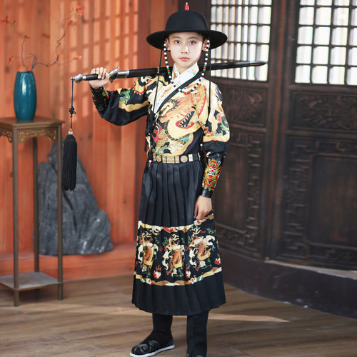 男童汉服原装霸气祥龙飞鱼服