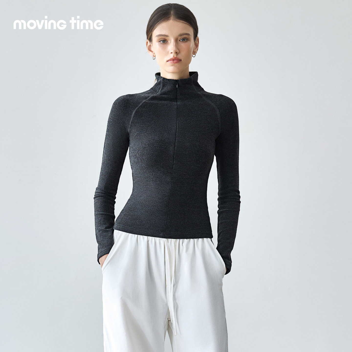 movingtime美式运动上衣女跑步保暖健身服长袖T恤修身打底衫秋冬,运动服/休闲服装,健身衣,淘宝优惠券,粉丝福利购,淘宝优惠卷