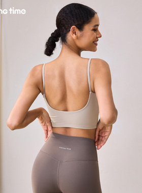 movingtime细肩带运动内衣女美背训练瑜伽背心防震跑步健身文胸夏