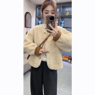 JOYIASS2025超火冬装套装今年流行高级感羊羔毛外套女百搭高腰休