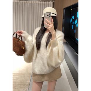 JOYIASS独特超好看冬装套装高级感软糯针织毛衣显瘦复古高腰短裙