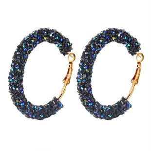 Vintage exaggerated Crystal earrings pendants Ear ring women