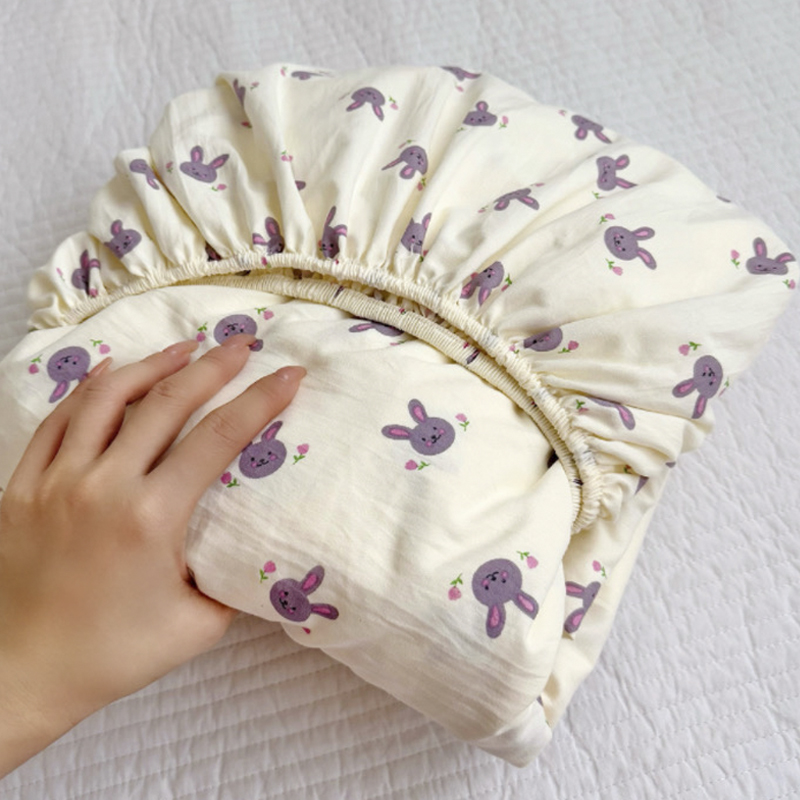 加厚水洗磨毛床笠单件床罩非全棉纯棉床垫套床包防滑全包床单套