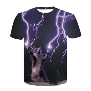 Print Short 3D动物印花短袖 上衣 新款 Animal top New sleeved