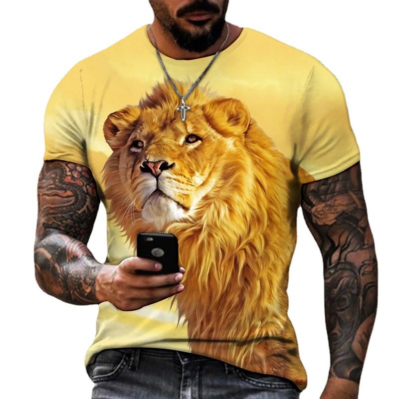 Summer fashion printed men's T-shirt 夏季时尚休闲印花男士T恤