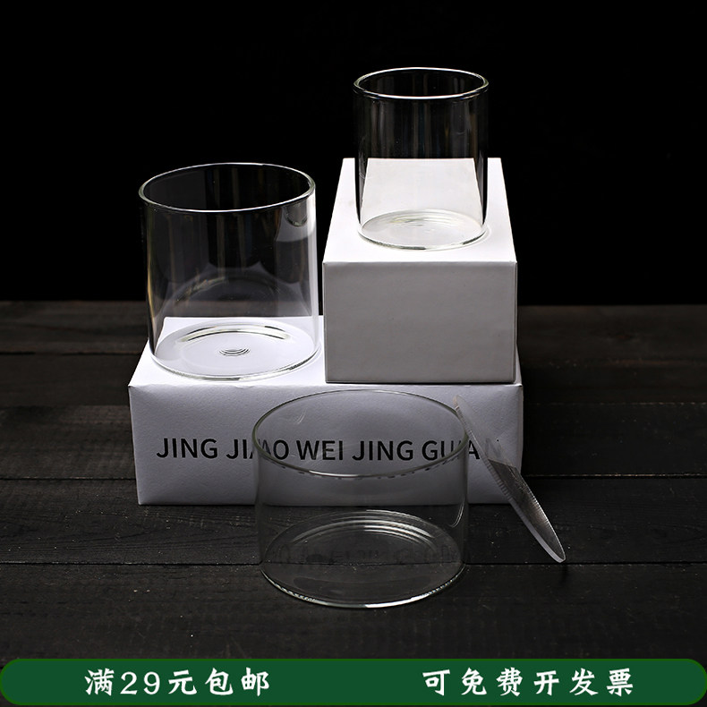 迷你直筒亚克力盖子苔藓玻璃瓶图片