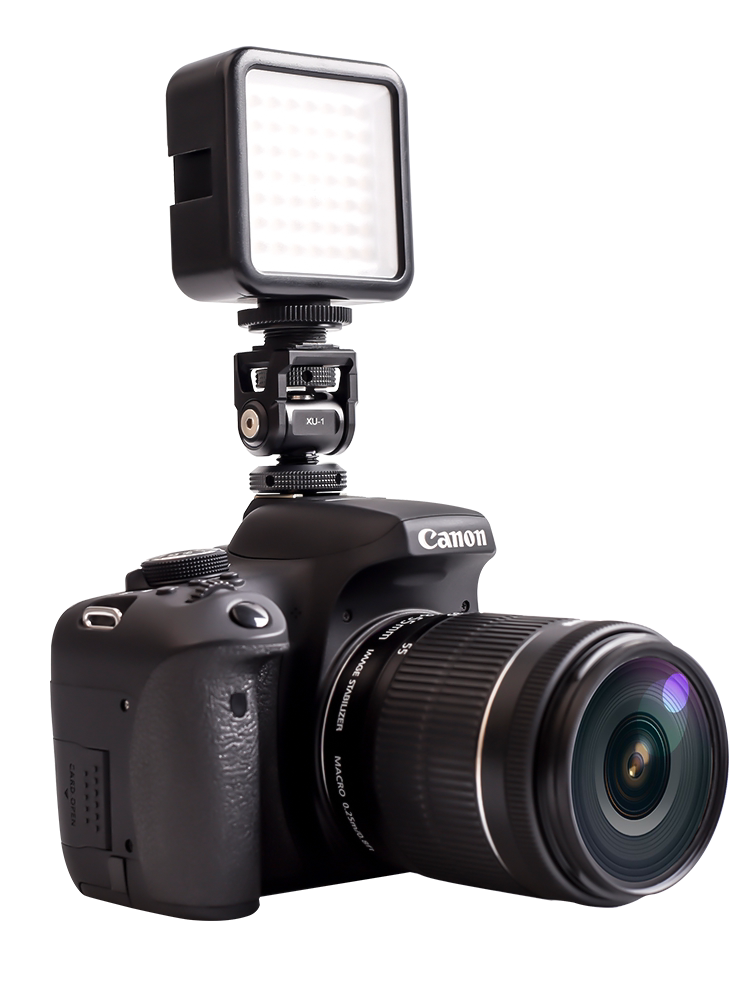 조정 가능한 피치 댐핑 모니터 카메라가있는 XILETU 금속 달팽이 머리 SLR 카메라 휴대 전화 브래킷 액세서리 삼각대 라이브 방송 사진 VLOG 토끼 케이지 기본 확장 키트