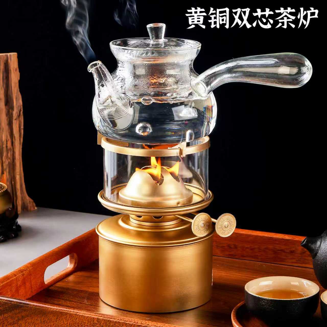 万斯坚煮茶炉双芯煤油灯茶炉