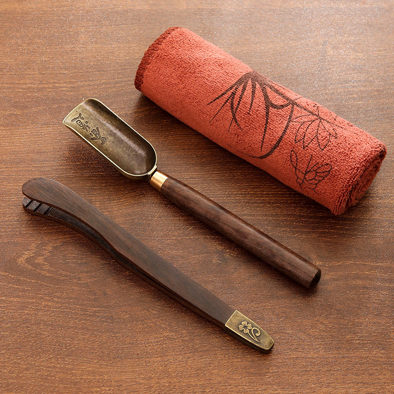 黑檀木合金茶夹茶勺茶具套装茶桌配件茶匙茶叶夹子茶镊子泡茶工具,五金/工具,水表,淘宝优惠券,粉丝福利购,淘宝优惠卷