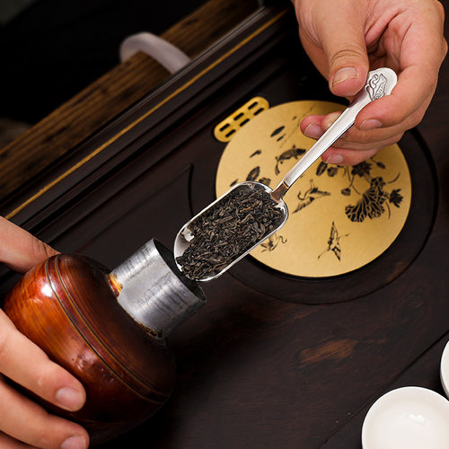 万斯坚茶勺茶铲茶匙茶漏不锈钢