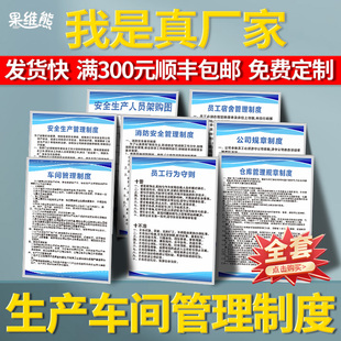 车间消防安全生产管理制度设备操作规程员工守则企业工厂公司规章制度牌kt板标语挂图汽车维修修理厂操作规程