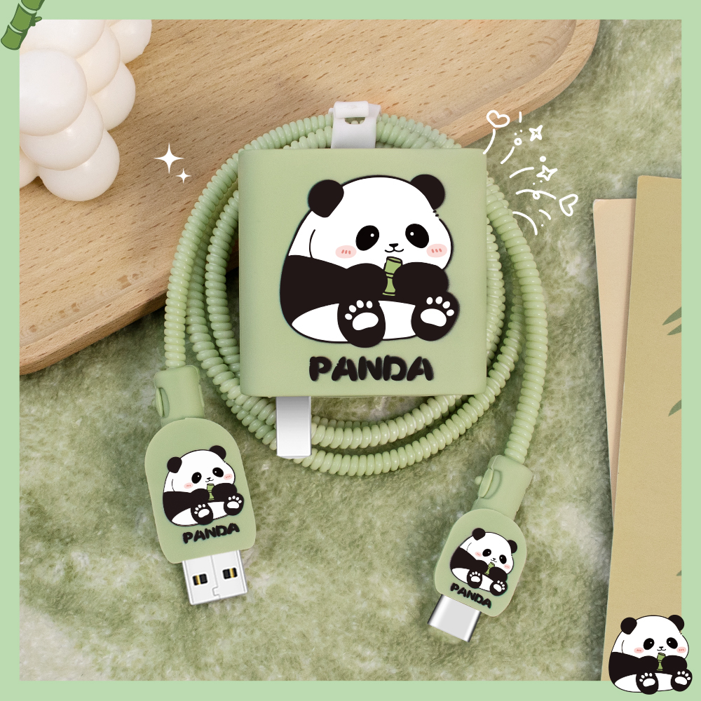 充电器数据线保护套印花硅胶新款