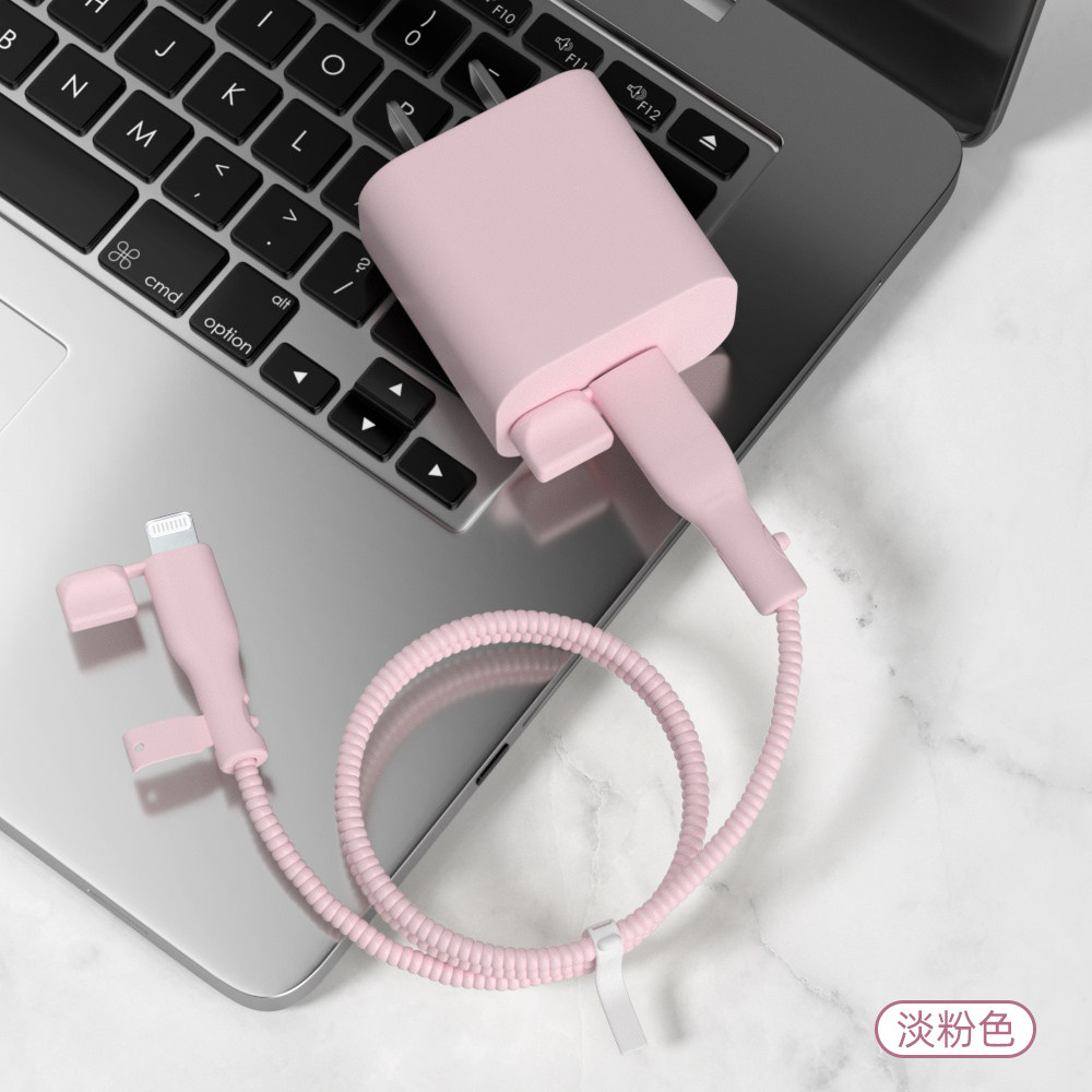充电器数据线保护套防尘塞款适用于iPhone16Promax双typec数据线防折缠绕绳苹果15/14Pro硅胶手机壳简约新款,3C数码配件,耳机绕线器,淘宝优惠券,粉丝福利购,淘宝优惠卷