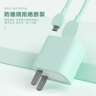 真我GT5充电器数据线保护套150W快充realmeGTNEO5/GTNEO3防折断USB接口两端缠绕绳160W一加ACE2V通用防尘新款