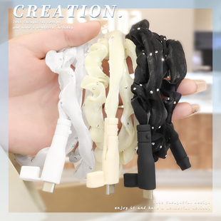 适用iPad2022数据线保护套苹果17pro简约耐脏充电器线保护绳苹果16promax通用绕绳苹果15/14/13全包充电线套