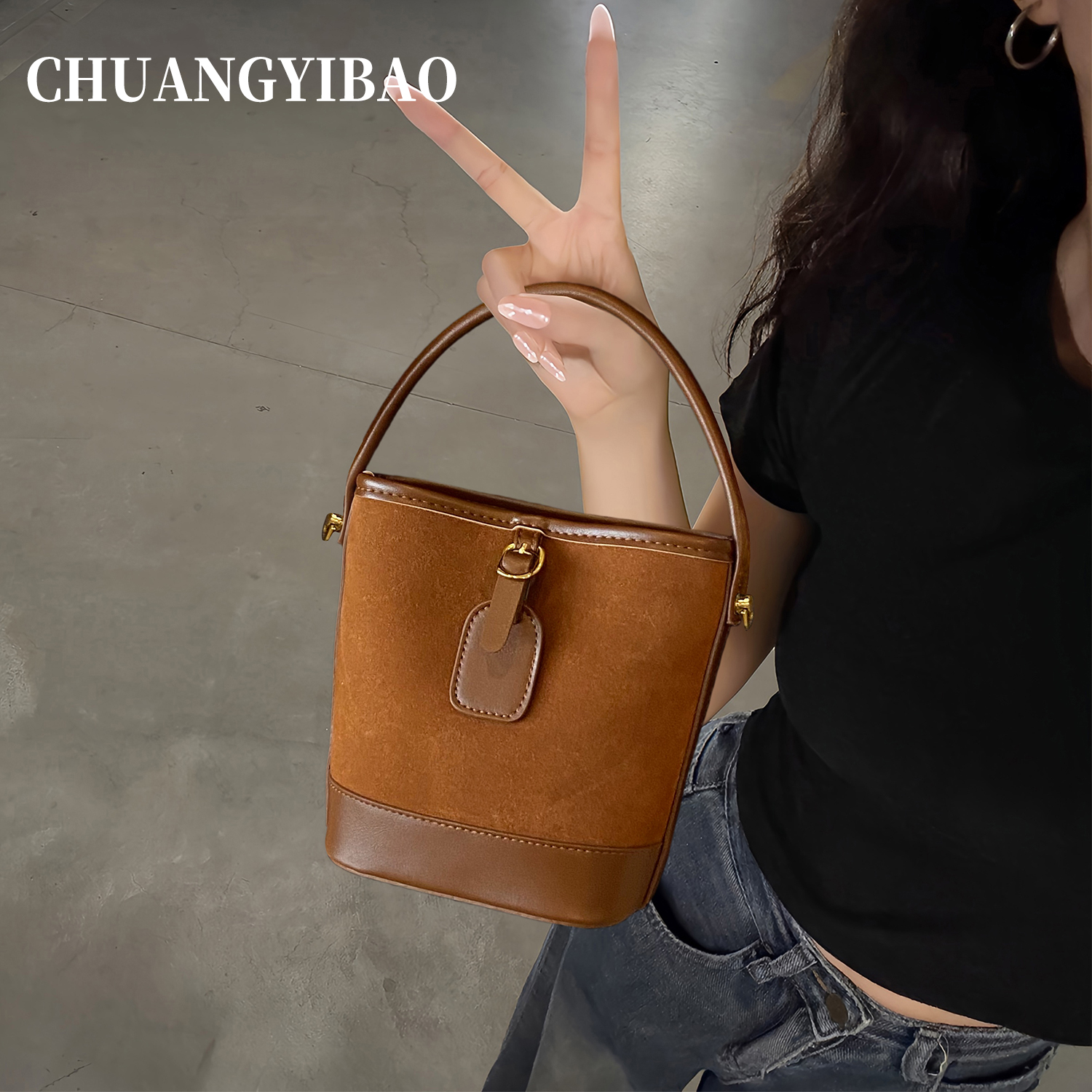 【品牌直营】高端大气手提水桶包