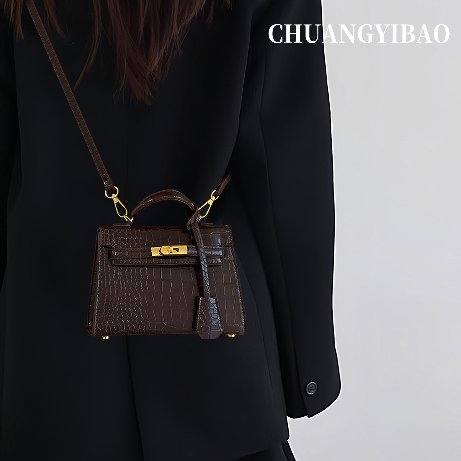 咖色超火精致手提凯莉包包女式2025新款秋冬轻奢小众高级感斜挎包,箱包皮具/热销女包/男包,单肩包,淘宝优惠券,粉丝福利购,淘宝优惠卷