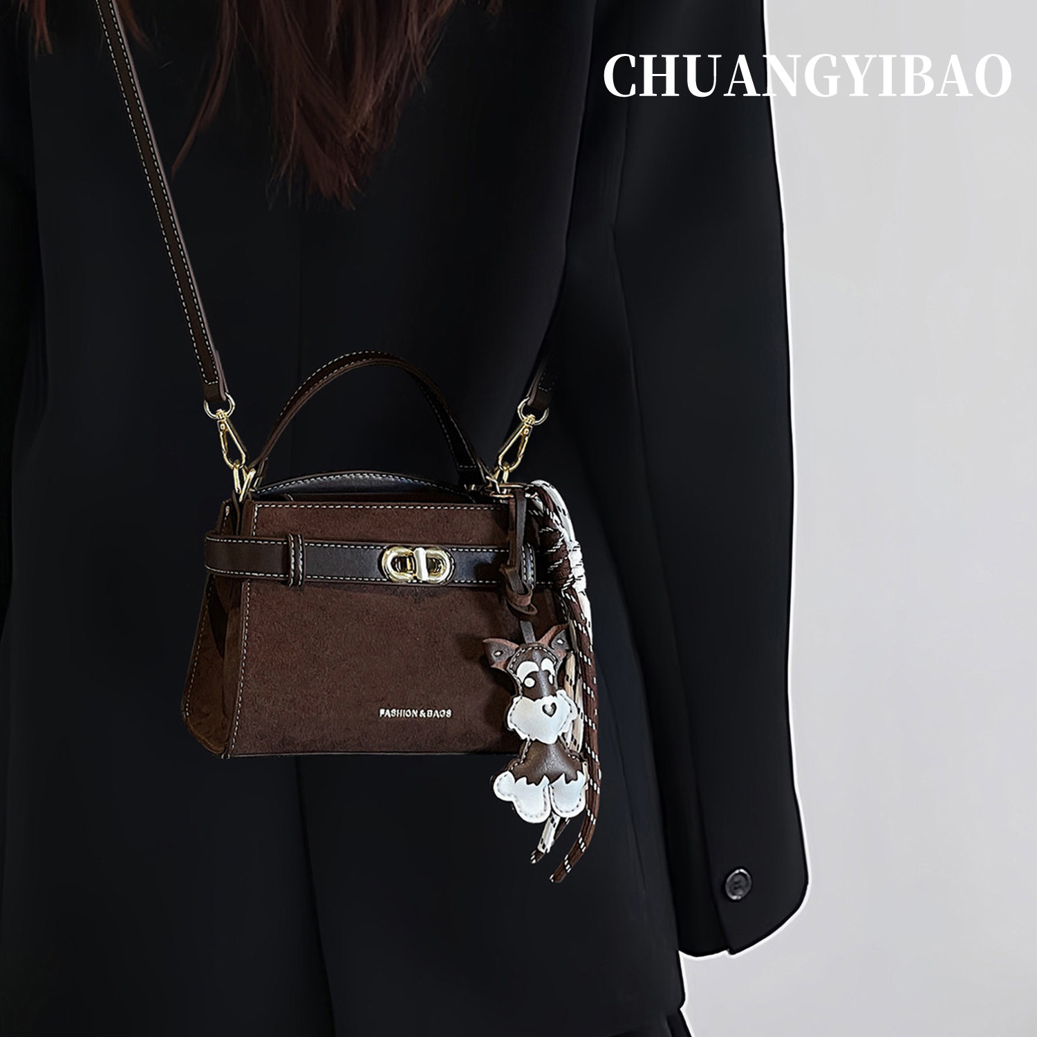 咖色巨好看手提凯莉包包女式2026新款春夏高级感轻奢小众斜挎小包,箱包皮具/热销女包/男包,小方包,淘宝优惠券,粉丝福利购,淘宝优惠卷