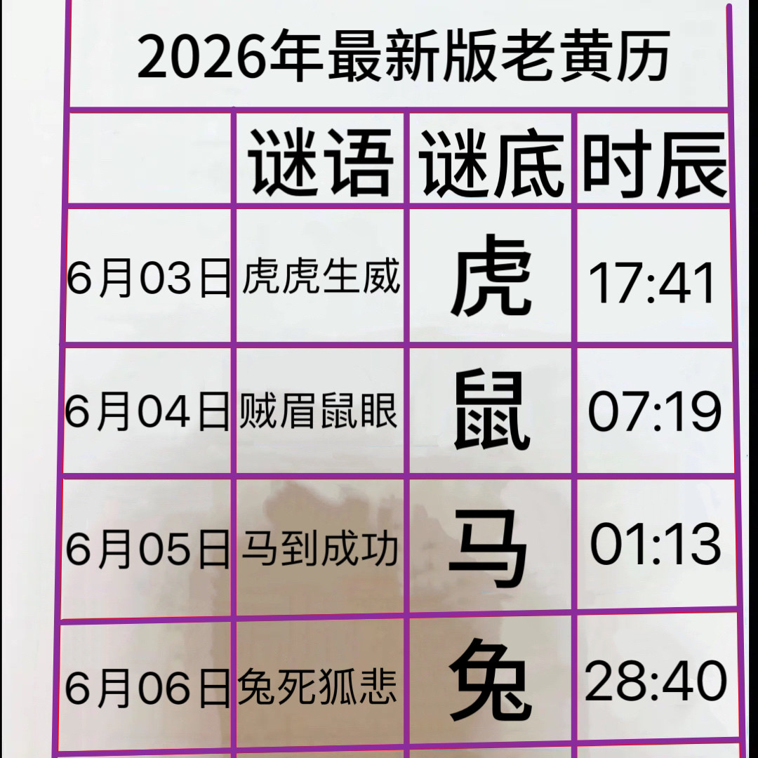 2026新款手撕日历正宗澳门版老黄历新款日历30天特吉新款桌面日历