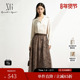 XG雪歌XK104005B296印花两件套连衣裙2025春季 裙女 衬衫 新款 中长款