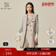 新款 外搭中长A字裙女 连衣裙时尚 春季 雪歌XJ104019A473西装 无袖