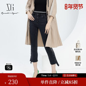 女装 新款 棉弹铅笔裤 雪歌XJ102023A681水洗设计牛仔裤 2025春季