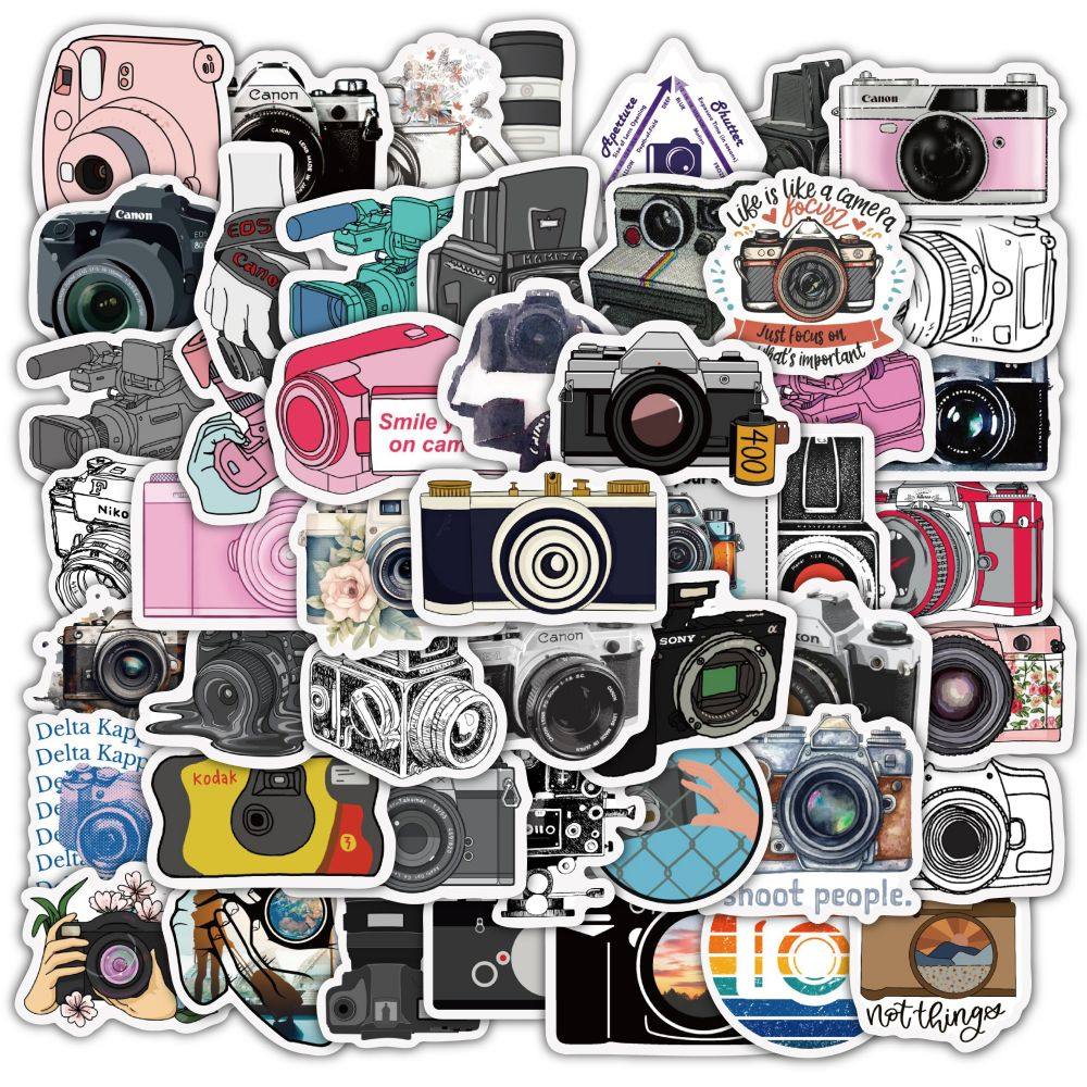 120张复古相机贴纸笔记本桌面手账卡通涂鸦装饰贴画自粘,文具电教/文化用品/商务用品,贴纸/立体贴纸,淘宝优惠券,粉丝福利购,淘宝优惠卷