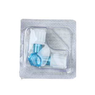 医用一次性吸引管两通阀兑药器简便款水针光调配器针管连接转换头