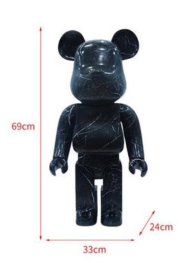 可爱暴力熊公仔玻璃钢摆件客厅电视柜室内装饰网红动物熊落地摆件