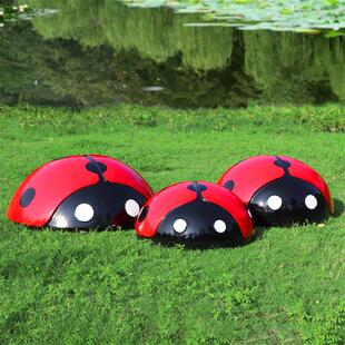 仿真七星瓢虫雕塑园林景观小区草坪井盖遮挡装饰幼儿园甲壳虫摆件