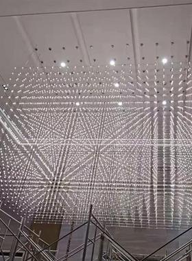 创意满天星大型吊灯定制沙盘灯售楼部大堂酒店装饰艺术LED光立方