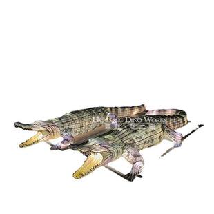 夜游彩灯花灯鳄鱼大型春节元宵节户外公园展览自贡灯会制作厂家