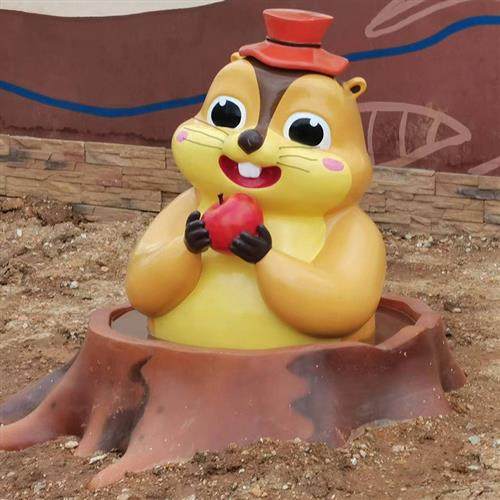 大型卡通玻璃钢景观小品门口迎宾装饰美陈摆件户外创意玻璃钢雕塑