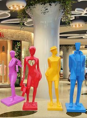 抽象仿铜音乐人物雕塑商业广场美陈酒店大型艺术装饰品玻璃钢摆件