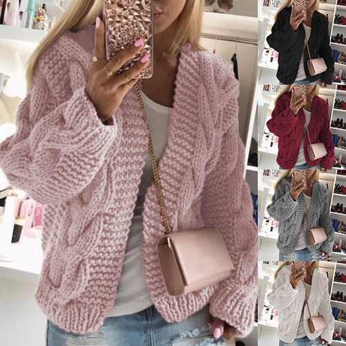 Cardigan Warm Jacket Women's Casual Jacket jersey mujer traf