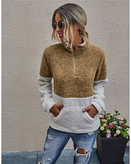 Ladies pullover tops blouse hoodie sweatshirts冬季女上衣卫衣