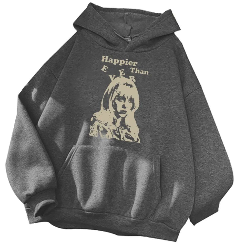 Pattern printed hooded sweatshirt women 图案印花连帽长袖卫衣