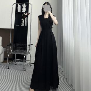 新款 RIERA高級感純色無袖 背心連體褲 女2025夏季 百搭氣質(zhì)收腰顯瘦