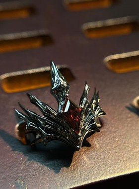 王冠戒指小众设计个性