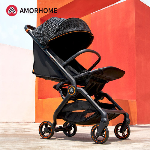 AMORHOME自重力秒折叠婴儿推车