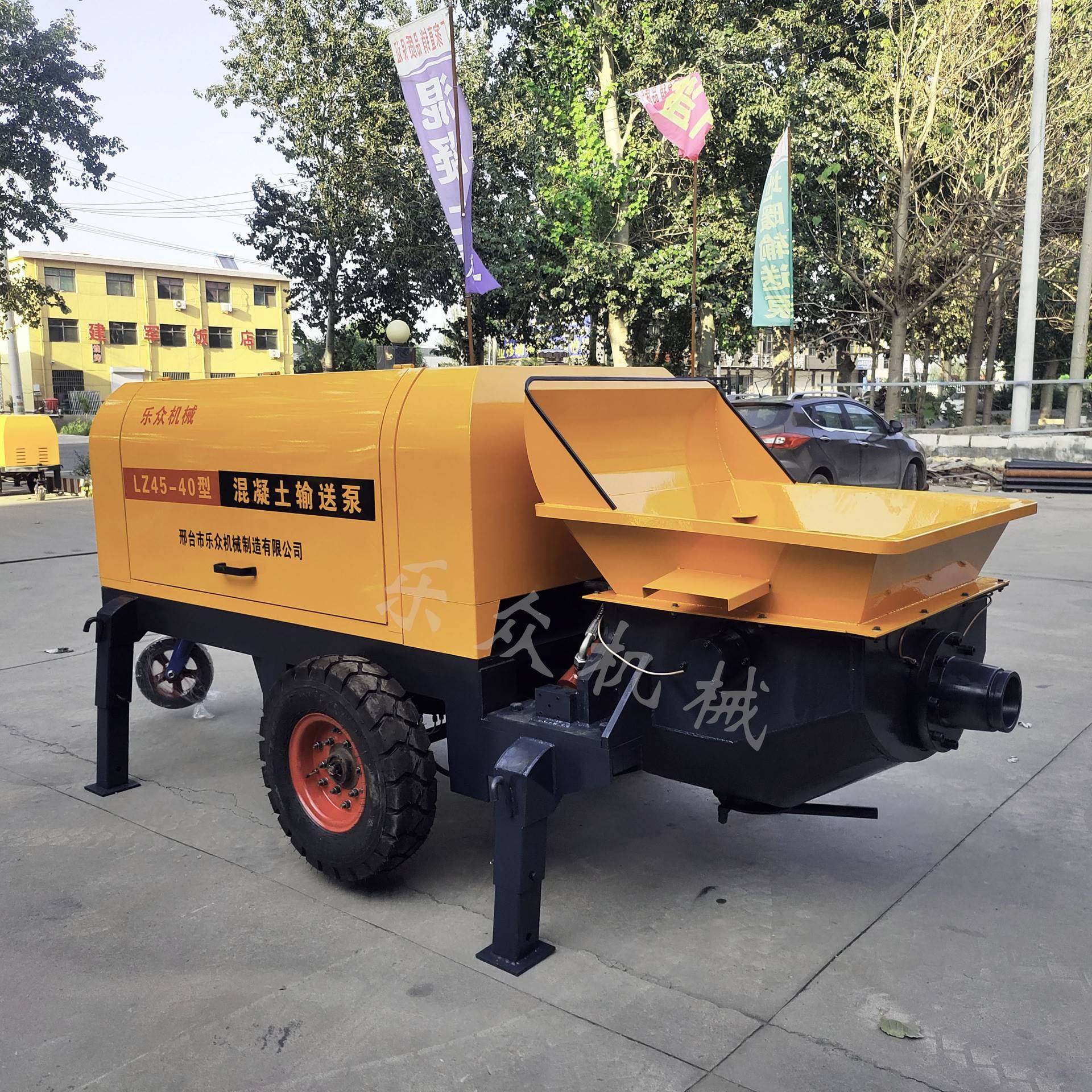 二次构造柱泵 40型电动混凝土泵车小型细石混凝土输送泵