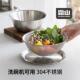 霜山304不锈钢料理盆淘米洗菜篮烘焙加深揉面盆沙拉碗备菜沥水盆