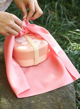 MUSUBI日本进口包裹布正方形风吕敷户外便携野餐布简约环保便当袋